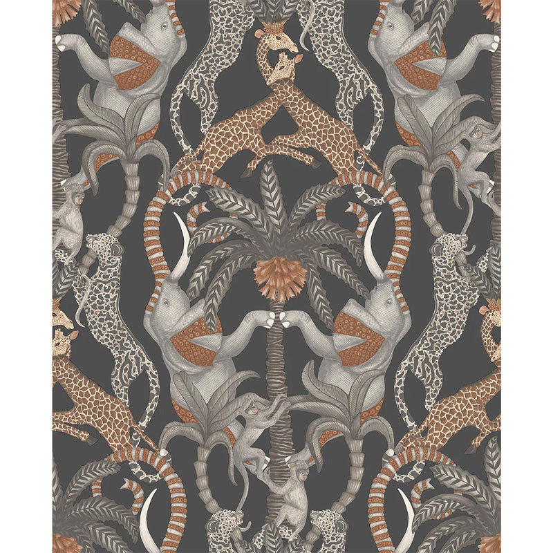Carta da Parati "SAFARI TOTEM GRIGIO SCURO" Jabula-Ardmore | COLE & SON