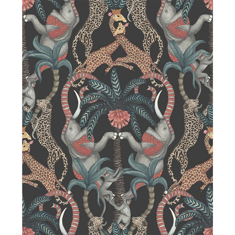Carta da Parati "SAFARI TOTEM NERO" Jabula-Ardmore | COLE & SON