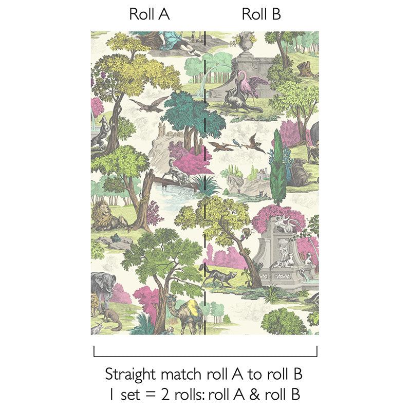 Carta da Parati "VERSAILLES GRAND MULTICOLOR" The Contemporary | COLE & SON