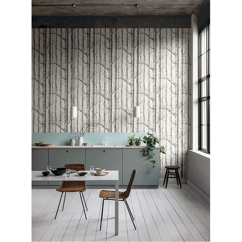Carta da Parati "WOODS BIANCO & NERO" The Contemporary | COLE & SON