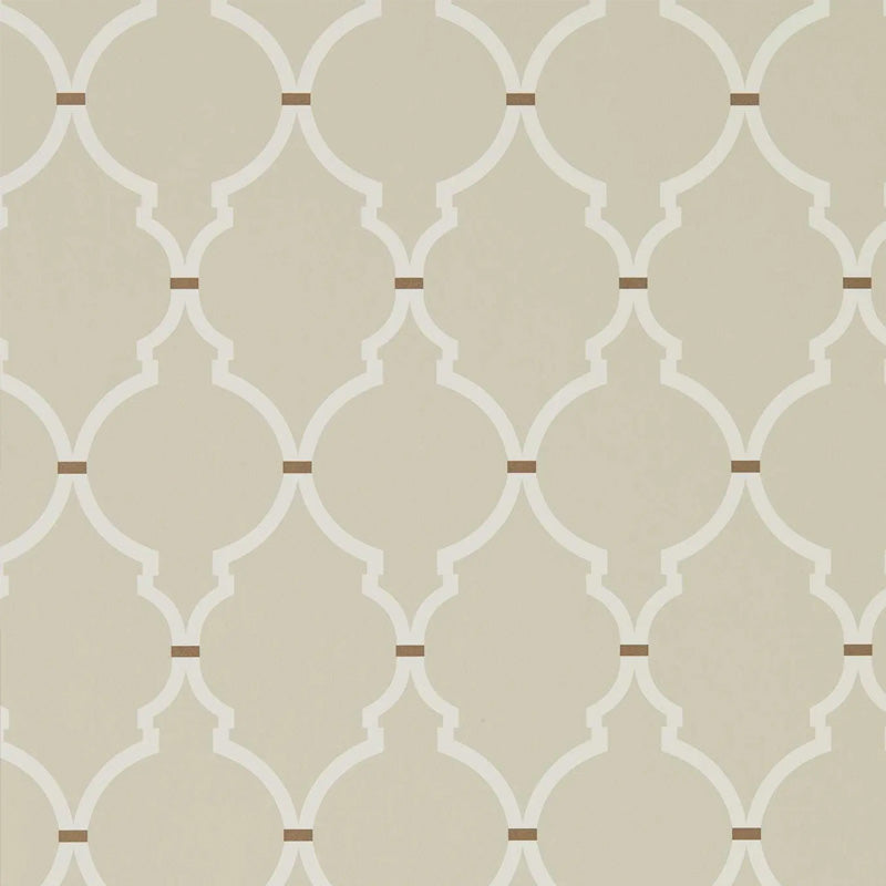 Carta da parati "Empire Trellis Beige" - Curios - SANDERSON