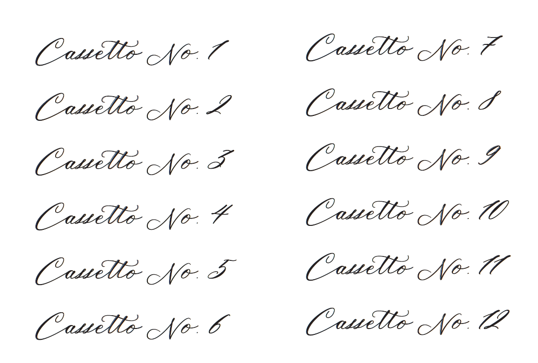 Übertragbarer Druck „SCHRIFT, SCHUBFÄCHER“ 28×40 cm