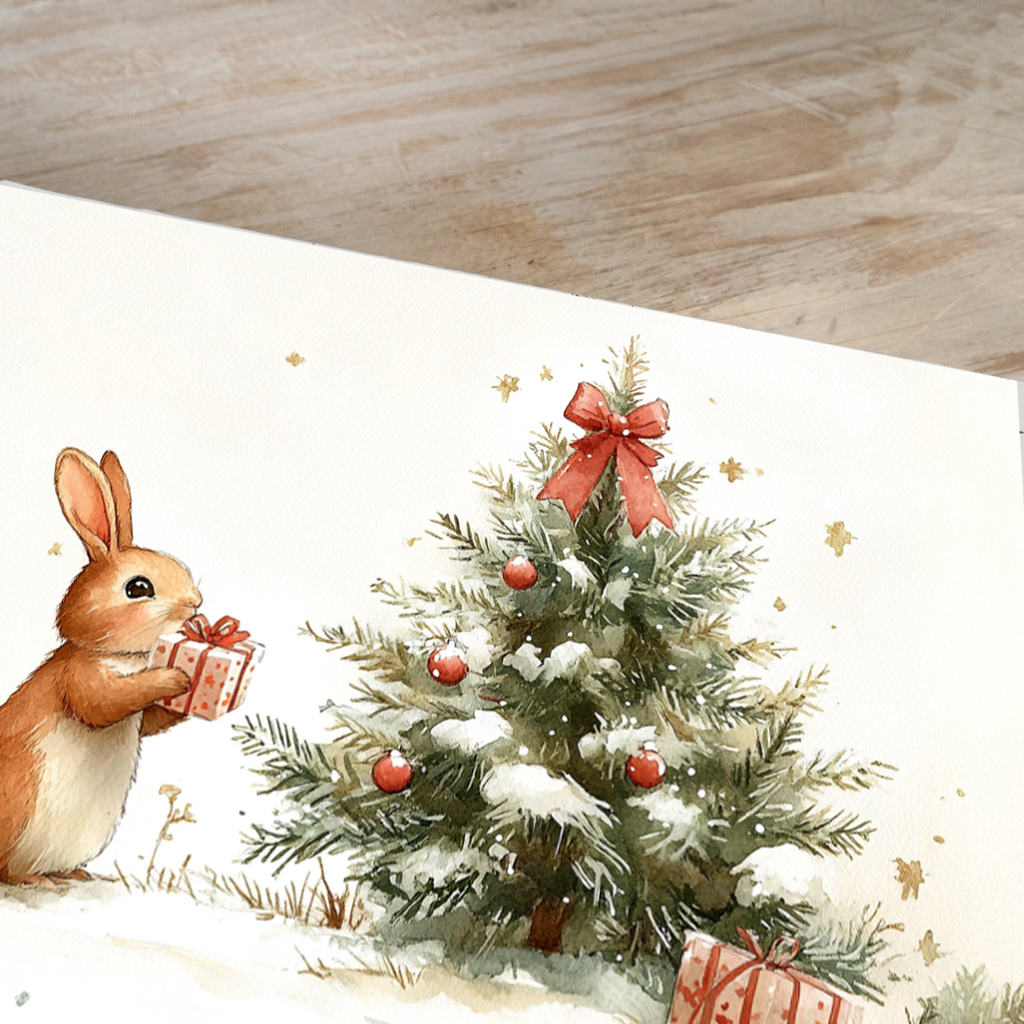Transfer Print "CHRISTMAS, SNOWBALL" 28×40 cm