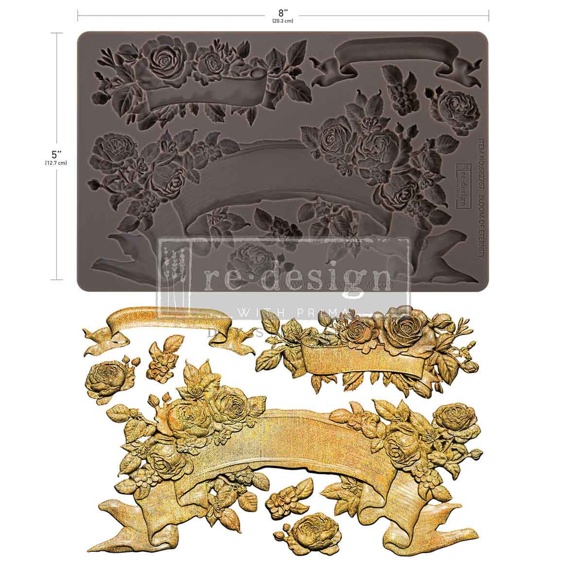 Redesign Decor Moulds "Bloom Of Eternity" 12,7 × 25,5 cm