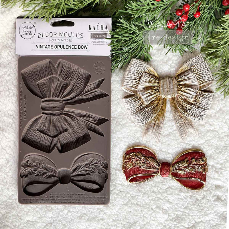 Redesign Decor Moulds "Vintage Opulence Bow" 12,7 × 20,3 cm