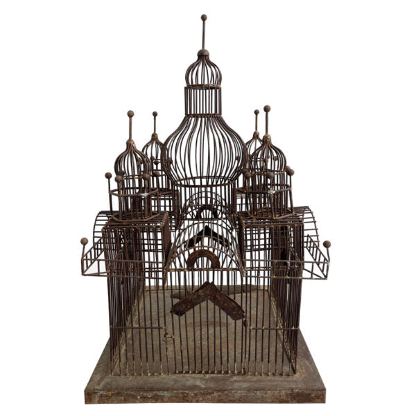 Gabbia con tavolino “Taj Mahal Small”, in Metallo