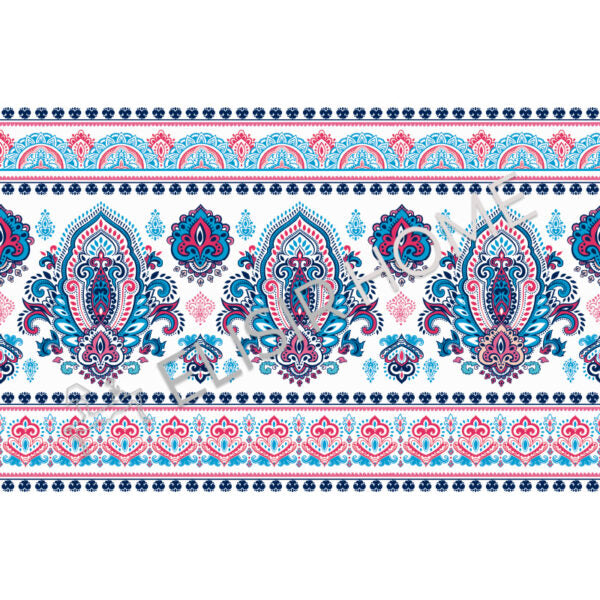 Stampa Trasferibile “PAISLEY-HENNE' POP” 28×40 cm