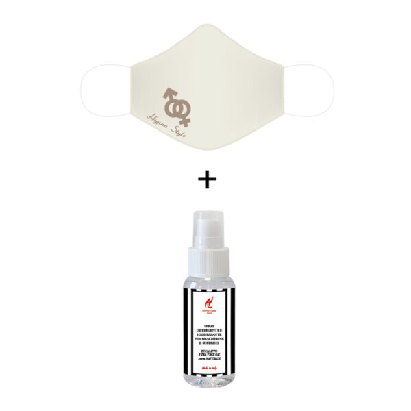 Kit Mascherina + Spray Igienizzante, 50 ml