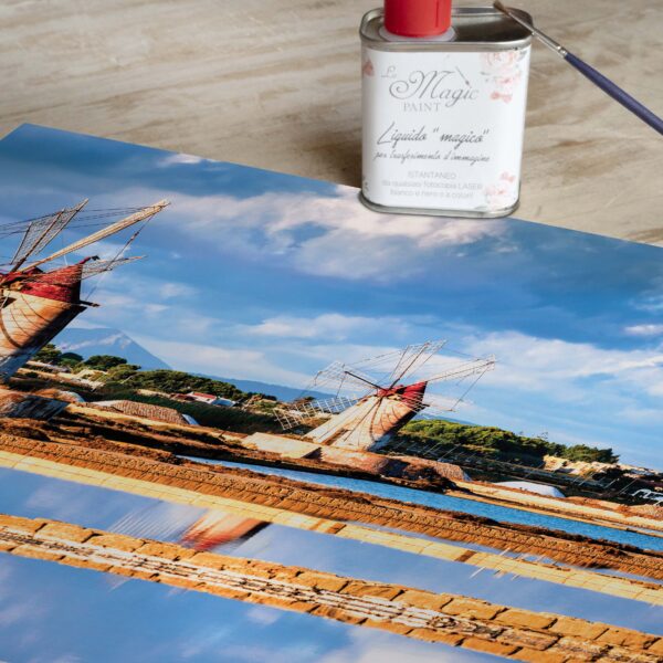 Stampa Trasferibile "SICILY TIME, MULINI" 28x40 cm