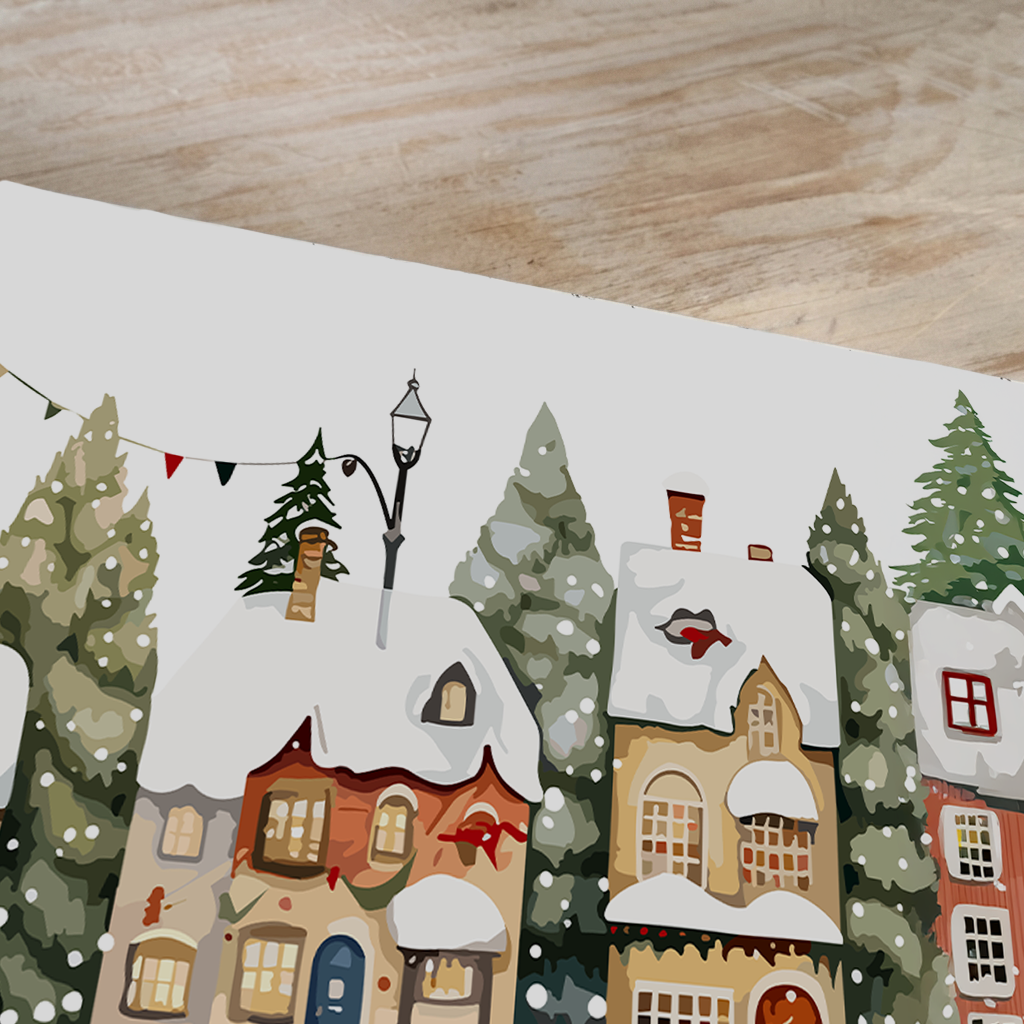 Transfer Print "CHRISTMAS, SNOWBALL" 28×40 cm