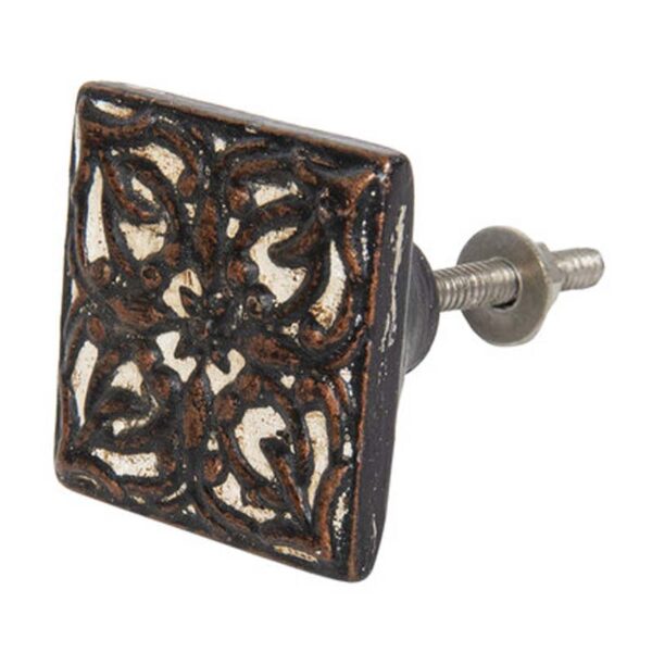 Pomello in metallo “Piccola Maiolica” 4 cm