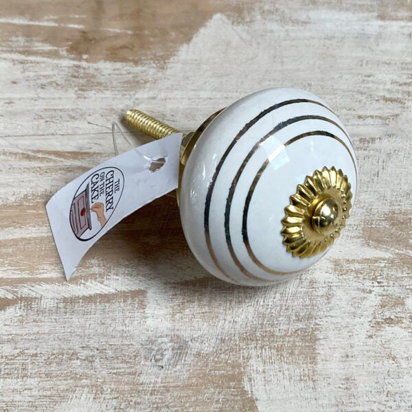 Pomello in ceramica “Armony Gold”