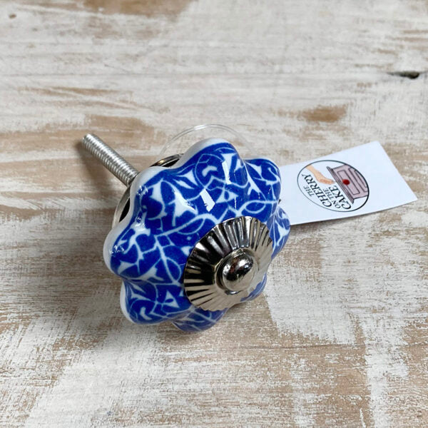 Pomello in ceramica “Liberty Cobalto”