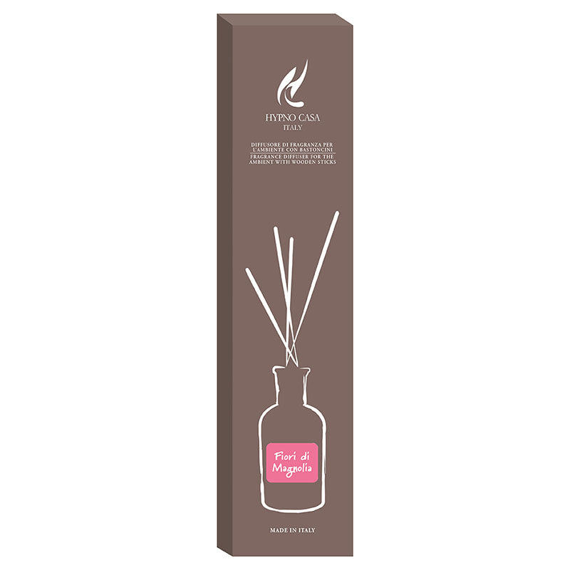 Profumatore "Fiori di Magnolia" Diffusore a bastoncino, Hypno Casa, 500 ml