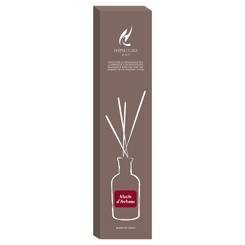 Profumatore "Mosto d'Autunno" Diffusore a bastoncino, Hypno Casa, 500 ml