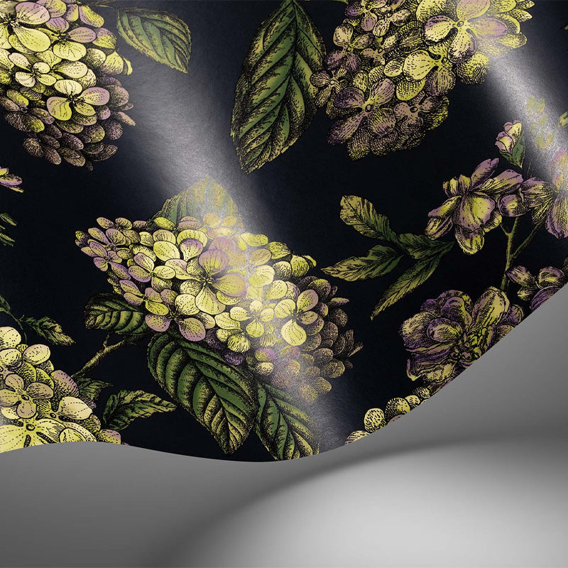 Carta da Parati "RAMO DI ORTENSIA GRIGIO" Fornasetti | COLE & SON