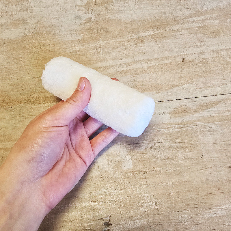 Ricarica Rullo Grande "Ce l'ho Medio" In Microfibra Bianca 9mm