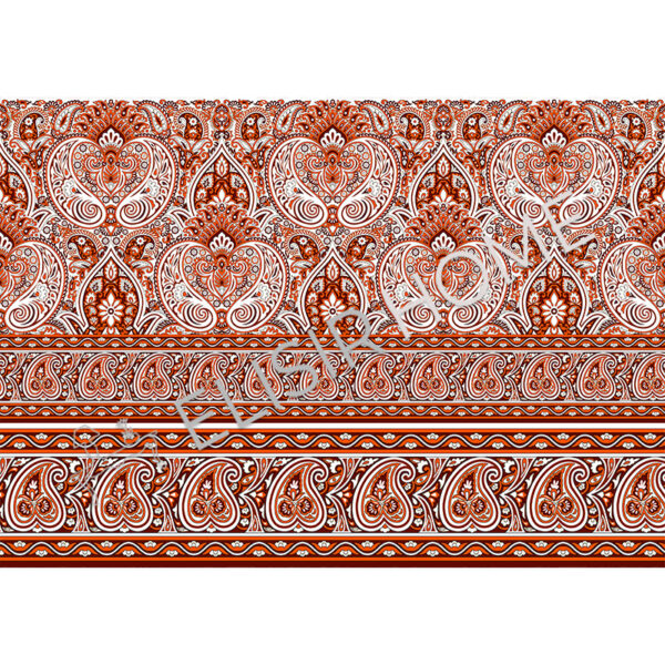 Stampa Trasferibile “PAISLEY-SAPORE D'ORIENTE” 28×40 cm