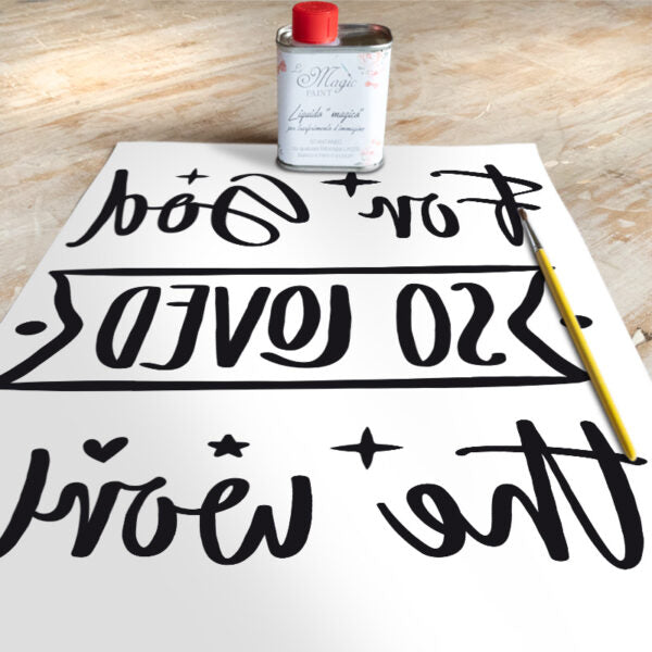 Stampa Trasferibile “SCRIPT, FOR GOD” 28×40 cm