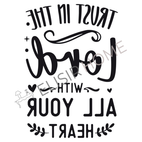 Stampa Trasferibile “SCRIPT, TRUST” 28×40 cm