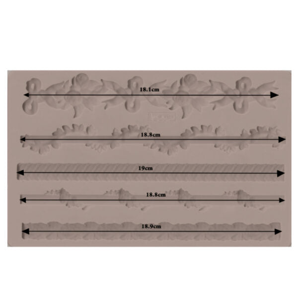 Redesign Decor Moulds "SICILIAN BORDERS" 12,5 x 20 cm
