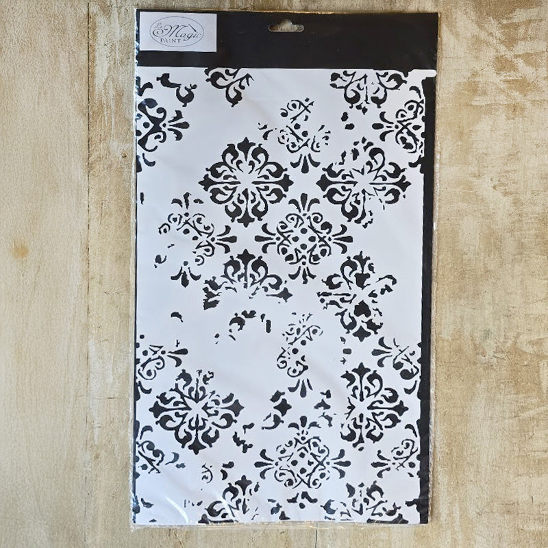 Stencil “Delabrè”, Magic Paint, riutilizzabile, 44x27cm