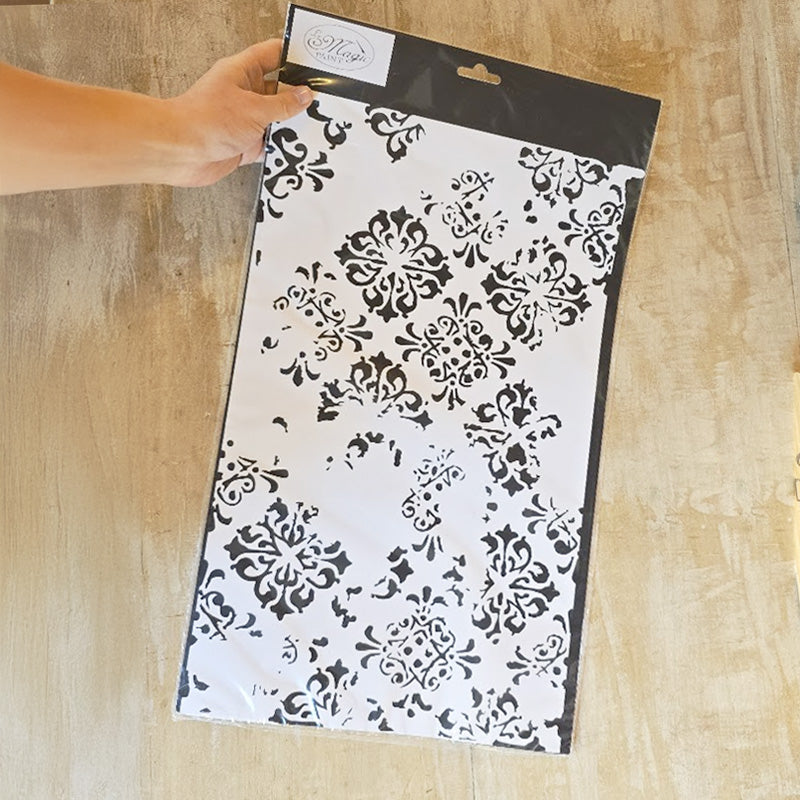 Stencil “Delabrè”, Magic Paint, riutilizzabile, 44x27cm