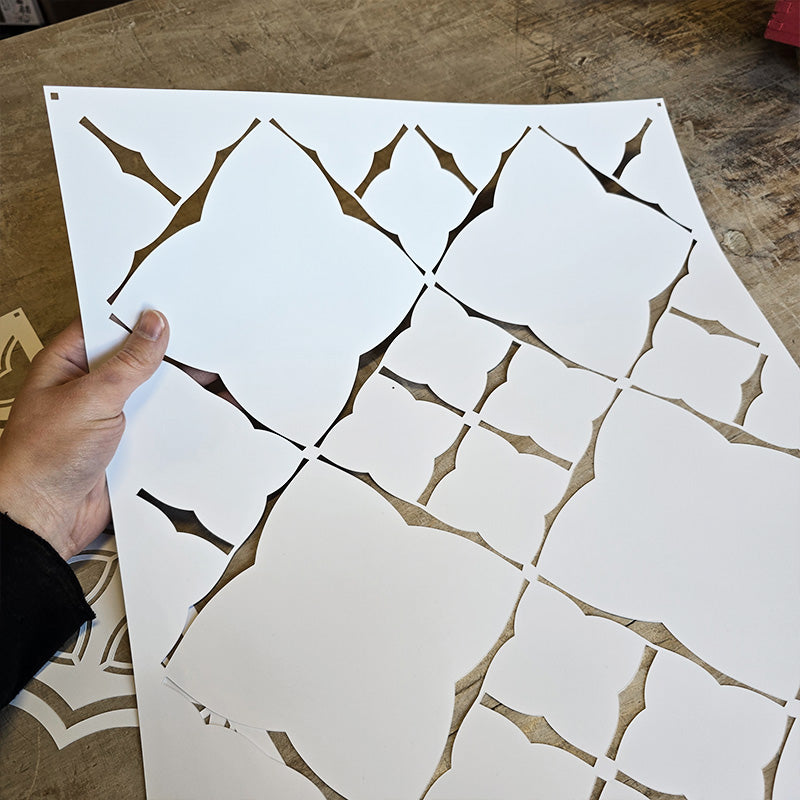 Pochoir « Fleurs des champs », Peinture Magique, réutilisable, 30×42 cm