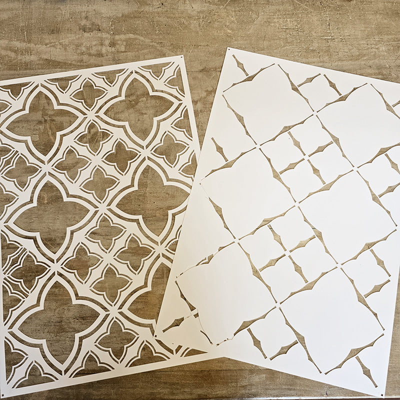 Pochoir « Fleurs des champs », Peinture Magique, réutilisable, 30×42 cm