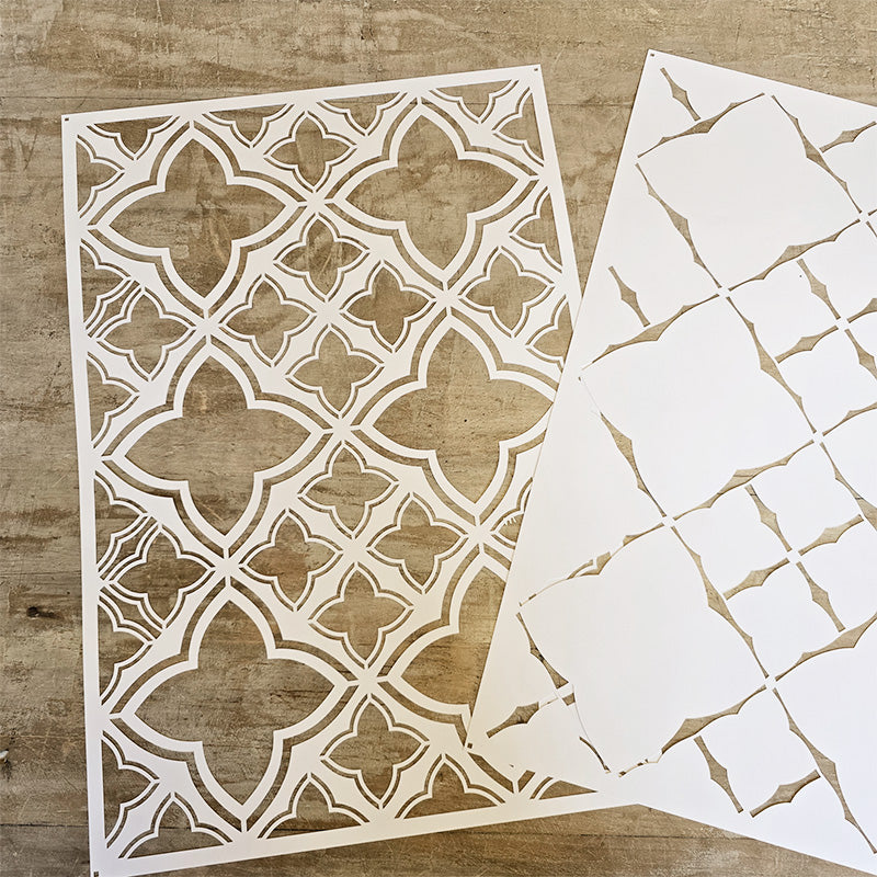 Pochoir « Fleurs des champs », Peinture Magique, réutilisable, 30×42 cm