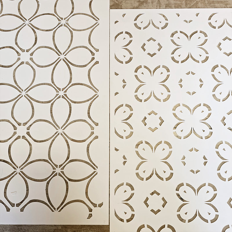 Pochoir « Fleurs des champs », Peinture Magique, réutilisable, 30×42 cm