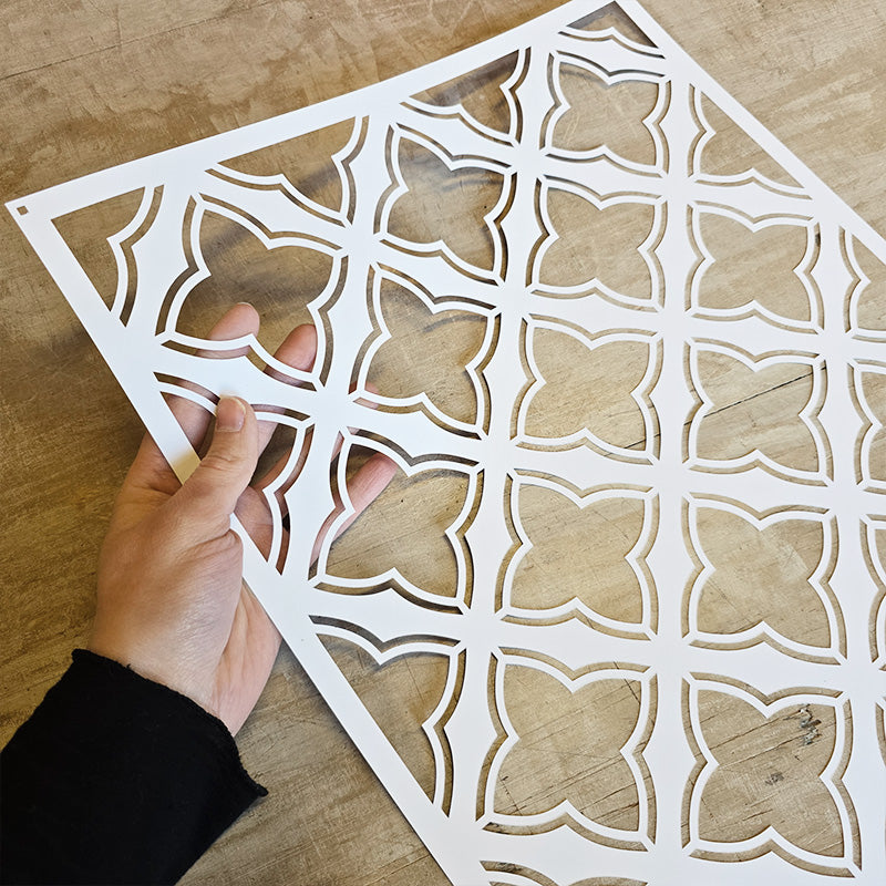 Pochoir « Fleurs des champs », Peinture Magique, réutilisable, 30×42 cm