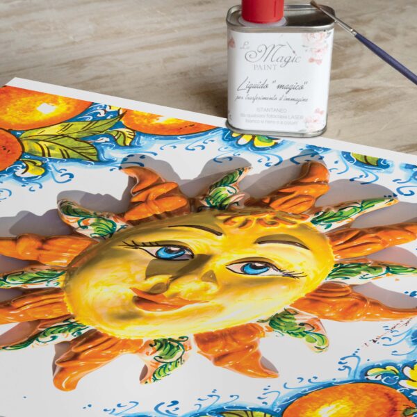 Stampa Trasferibile "SICILY TIME, SUN" 28x40 cm