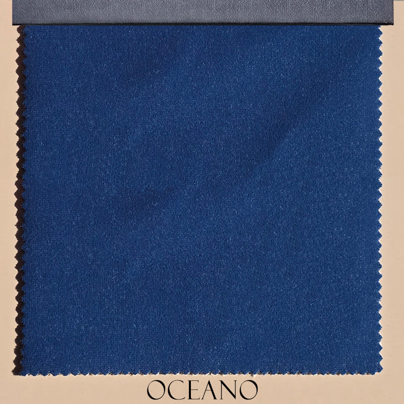 Tessuto Velluto "Toni Blu" Idrorepellente - Ignifugo Certificato
