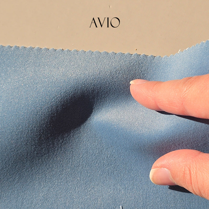 Tessuto Velluto "Toni Blu" Idrorepellente - Ignifugo Certificato