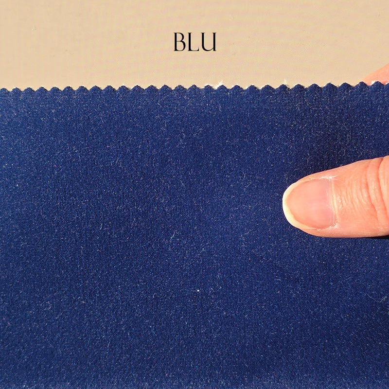 Tessuto Velluto "Toni Blu" Idrorepellente - Ignifugo Certificato