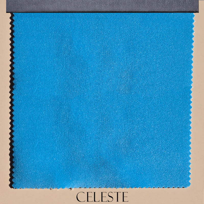 Tessuto Velluto "Toni Blu" Idrorepellente - Ignifugo Certificato