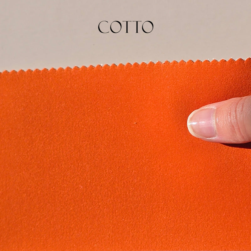 Tessuto Velluto "Toni Gialli & Arancio" Idrorepellente - Ignifugo Certificato