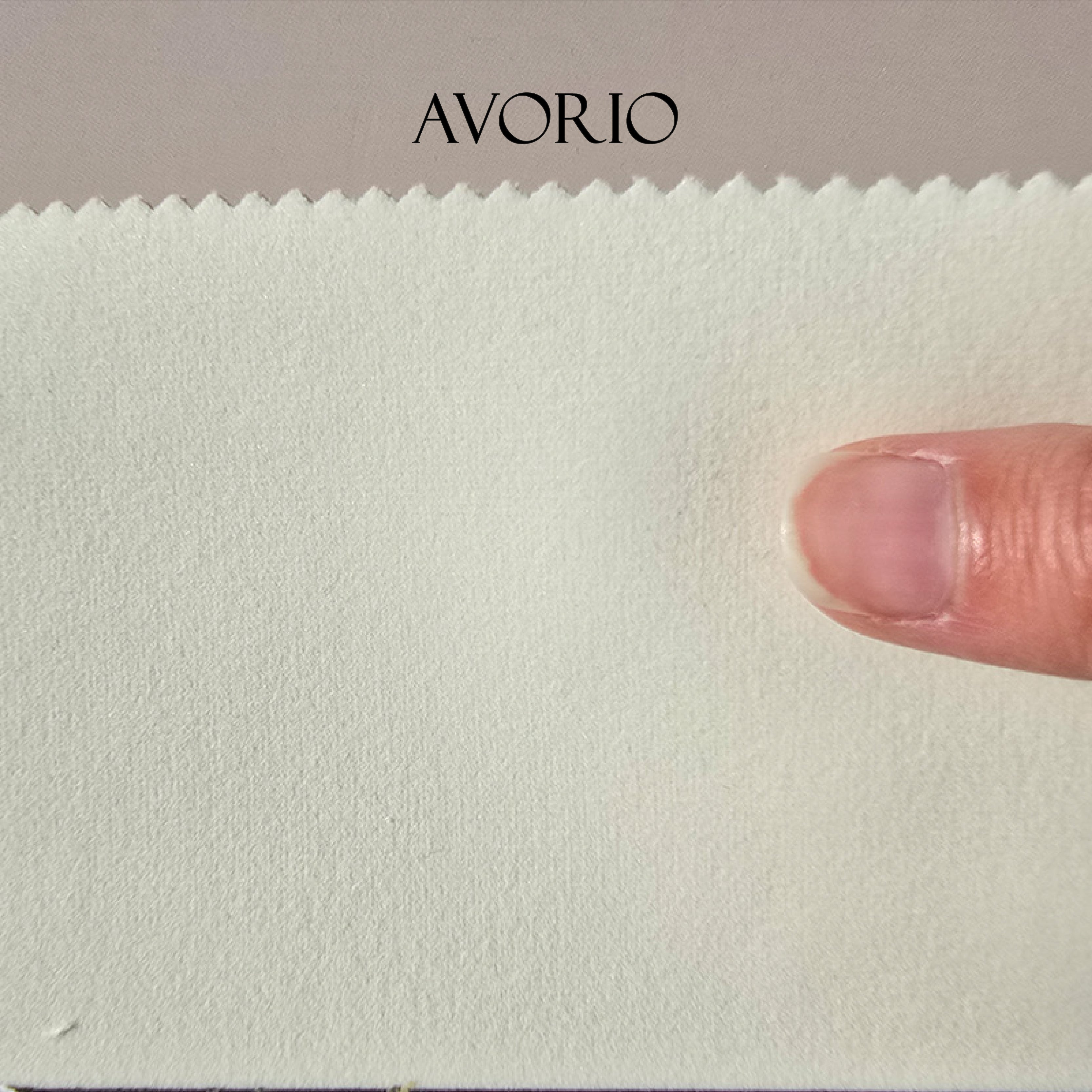 Tessuto Velluto "Toni del Bianco" Idrorepellente - Ignifugo Certificato