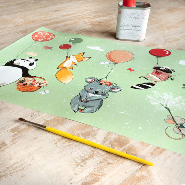 Stampa Trasferibile "BABY, BALLOON" 28x40 cm