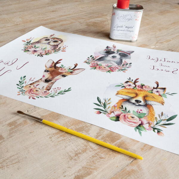 Stampa Trasferibile "BABY, HIPPY" 28x40 cm