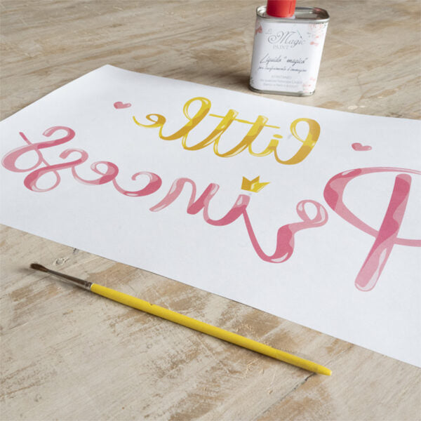 Stampa Trasferibile "BABY, LITTLE PRINCESS" 28x40 cm