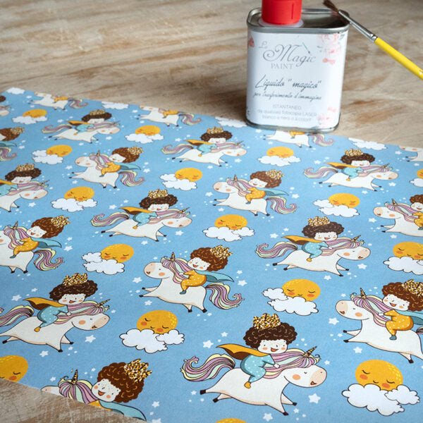 Stampa Trasferibile "BABY, PRINCE PATTERN" 28x40 cm