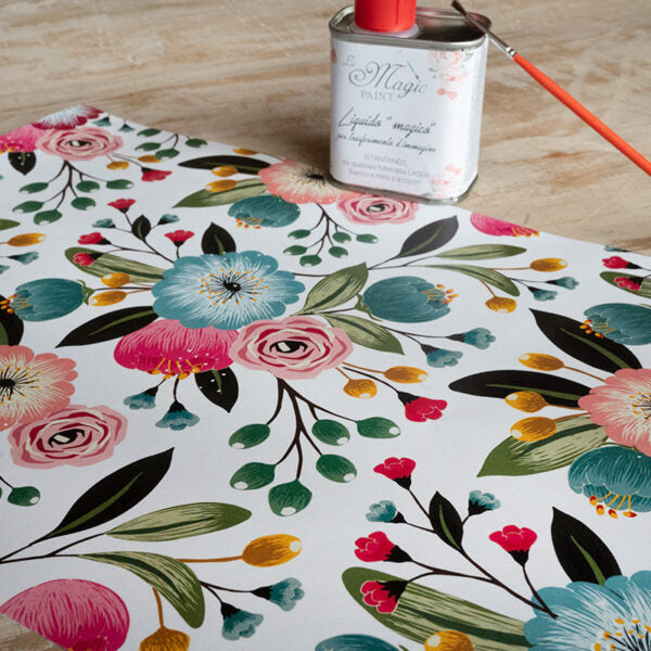 Stampa Trasferibile "FLORA & FAUNA, BLOSSOM FLOWER" 28x40 cm