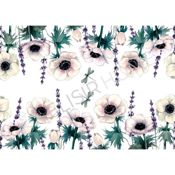 Stampa Trasferibile "PRIMAVERA, DELICATE LAVANDA" 28X40 cm