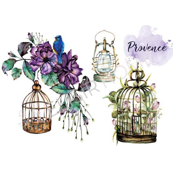 Stampa Trasferibile "PRIMAVERA, JARDIN DE PROVENCE" 28X40 cm