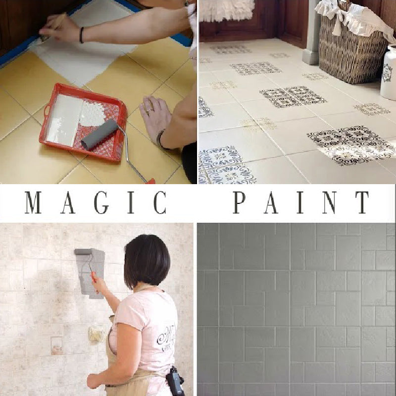 MAGIC PAINT, aderisce anche sulle piastrelle senza fondo?
