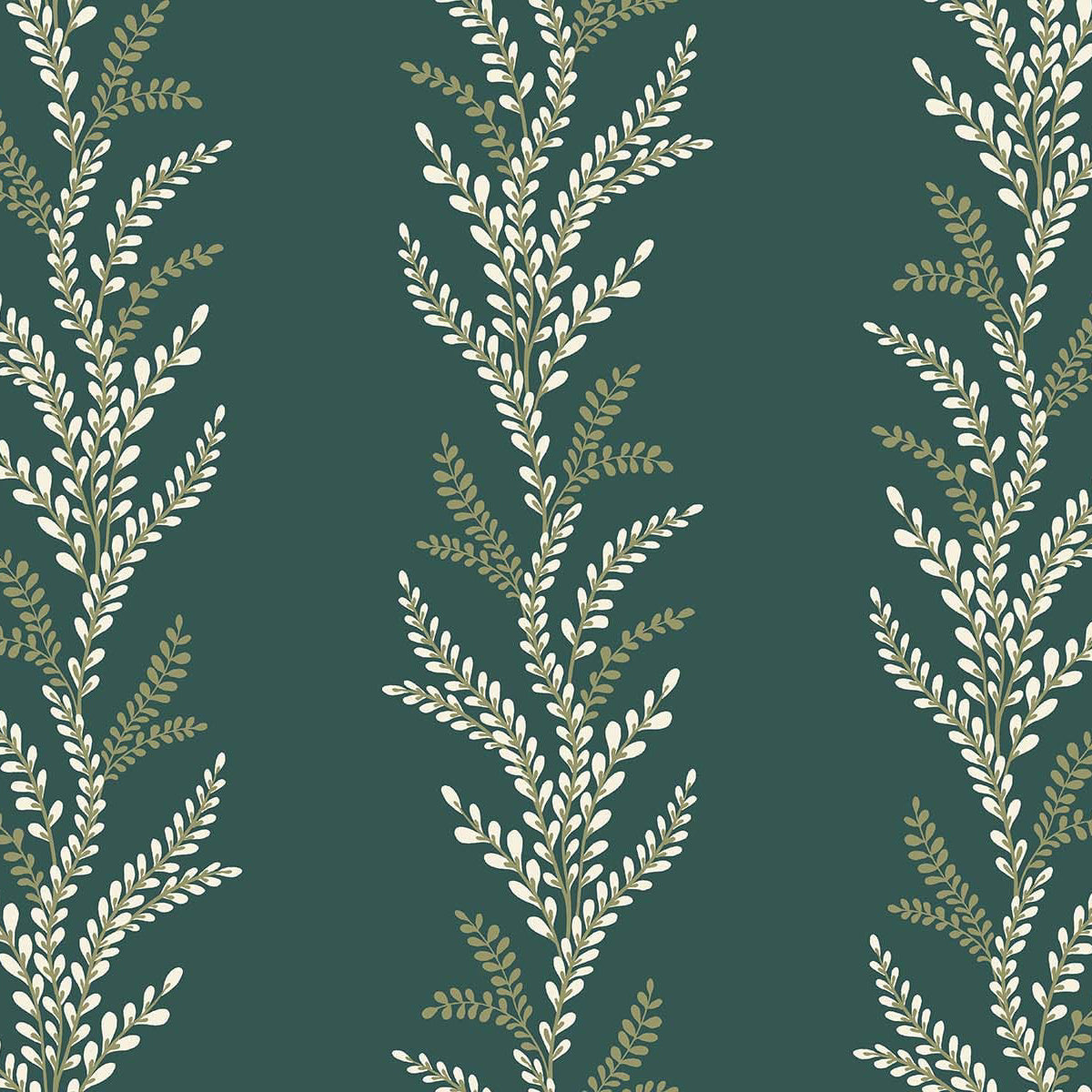 Carta da parati "Exbury Verde scuro" - WALLQUEST | MULBERRY TREE