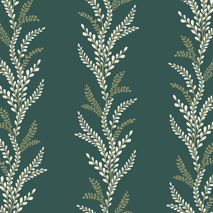 Carta da parati "Exbury Verde scuro" - WALLQUEST | MULBERRY TREE