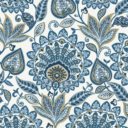 Carta da parati "Sheffield Bianco\Azzurro" - WALLQUEST | MULBERRY TREE